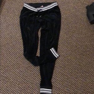 Juicy Couture velvet black sweatpants size S